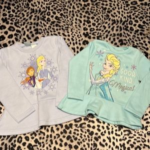 🆑FINAL PRICE‼️ 2 Disney Frozen Sweatshirts and one longsleeve